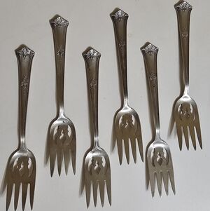 ANTIQUE SILVER Fork Set
